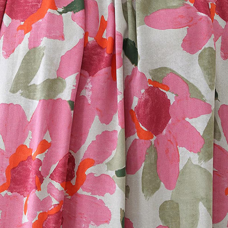 Plus Size Floral Botanical Loungewear Set