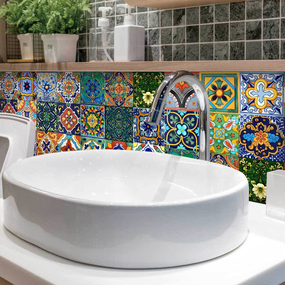 Moroccan Style DIY Wall Tile Stickers