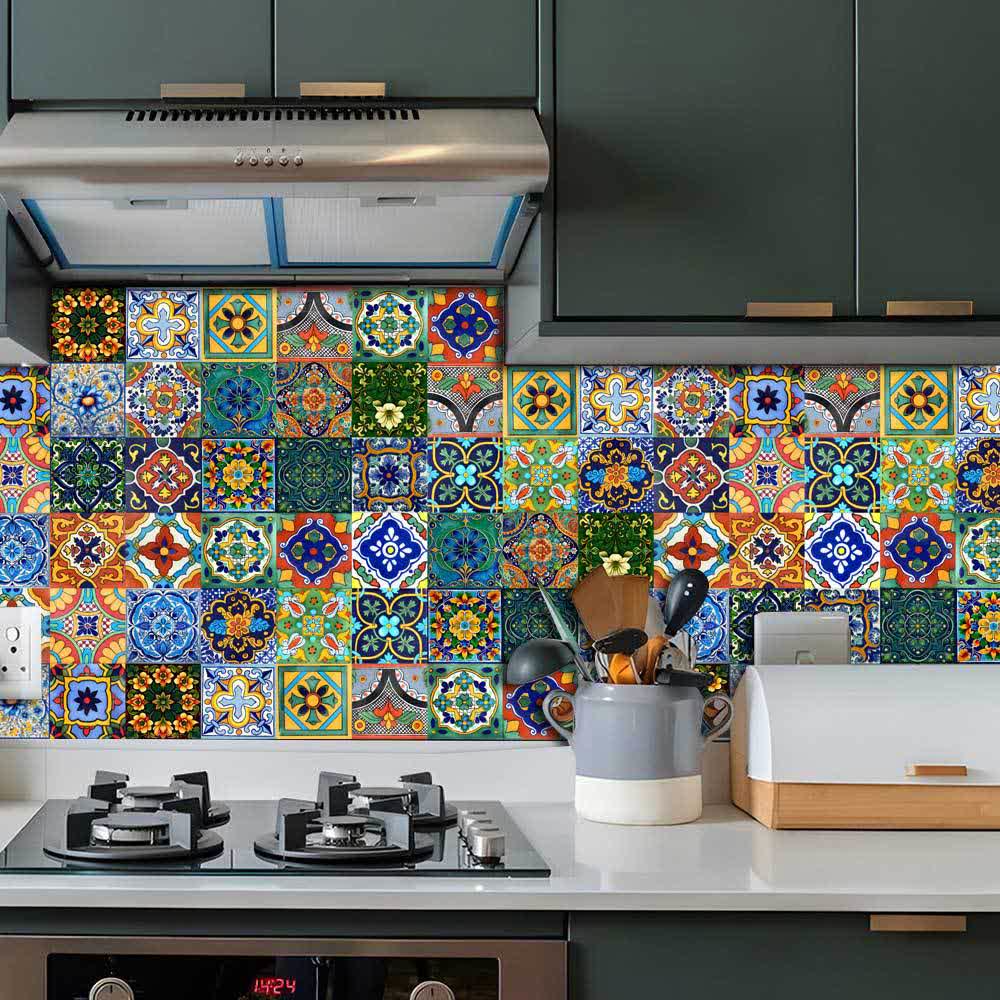 Moroccan Style DIY Wall Tile Stickers
