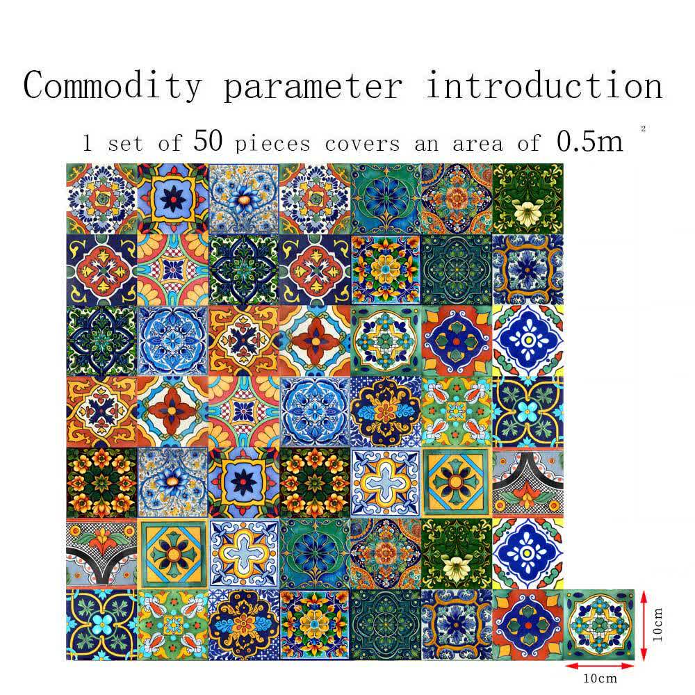 Moroccan Style DIY Wall Tile Stickers