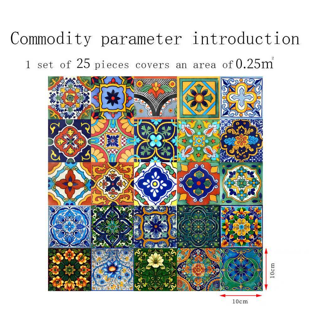 Moroccan Style DIY Wall Tile Stickers