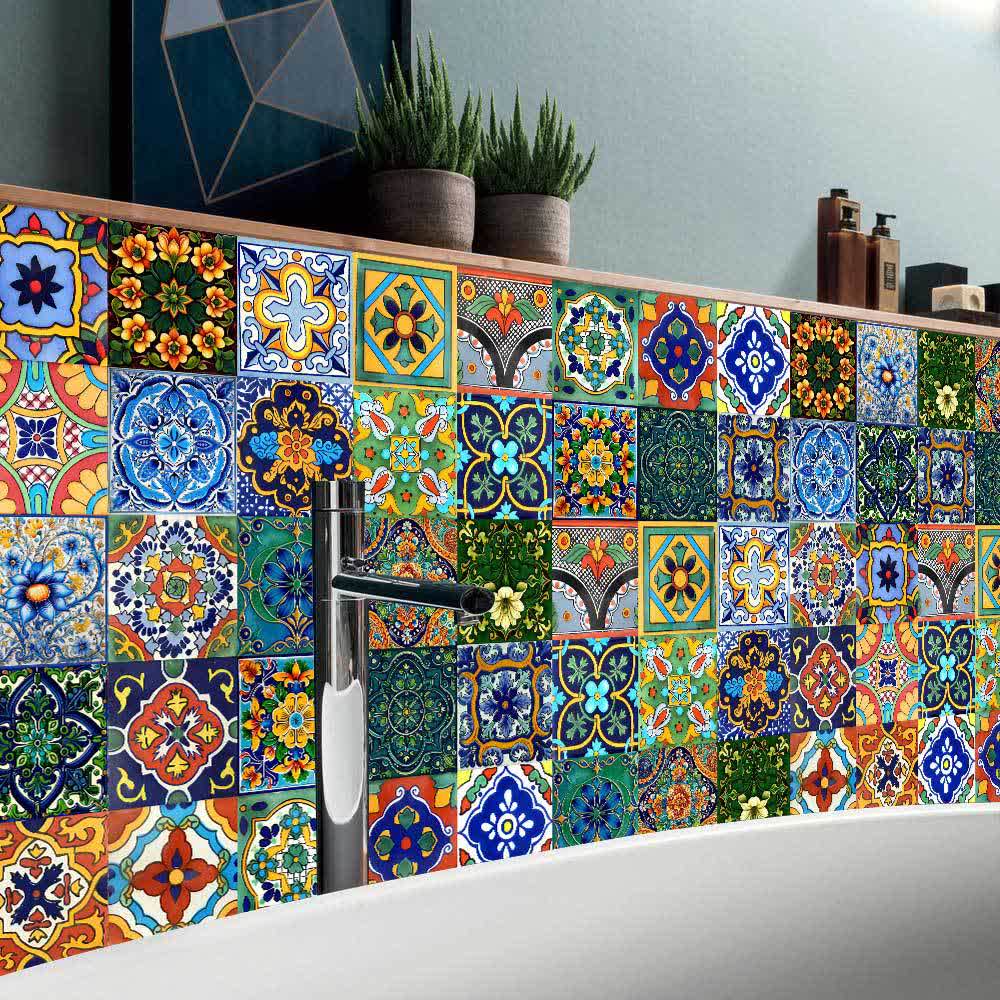 Moroccan Style DIY Wall Tile Stickers
