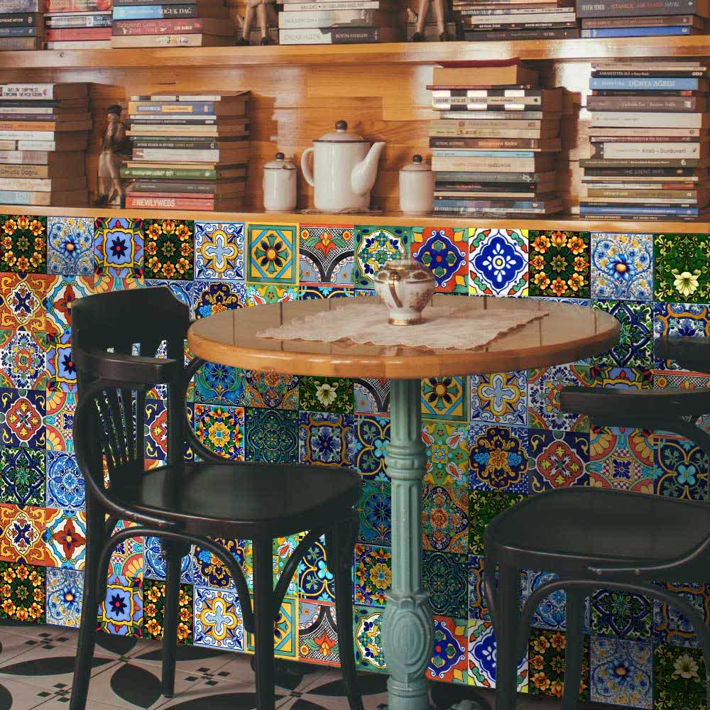 Moroccan Style DIY Wall Tile Stickers