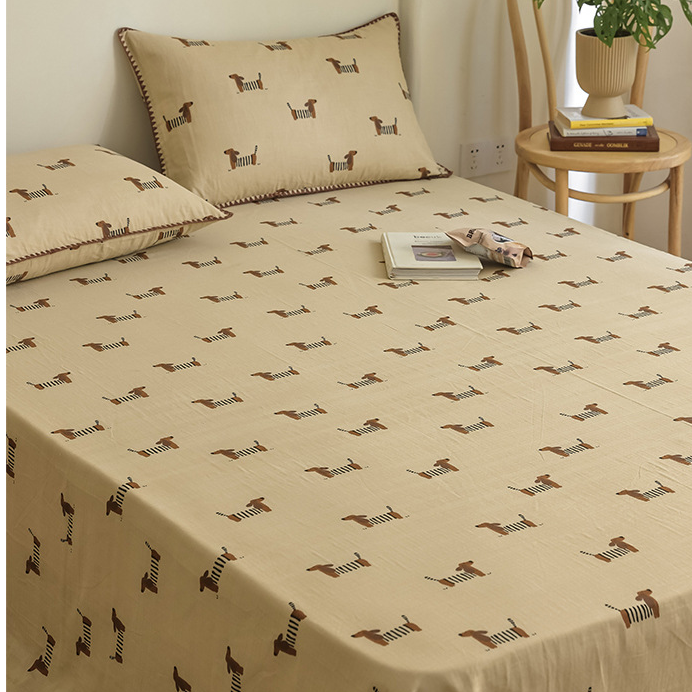 Dachshund Double Layers Cotton Gauze Coverlet