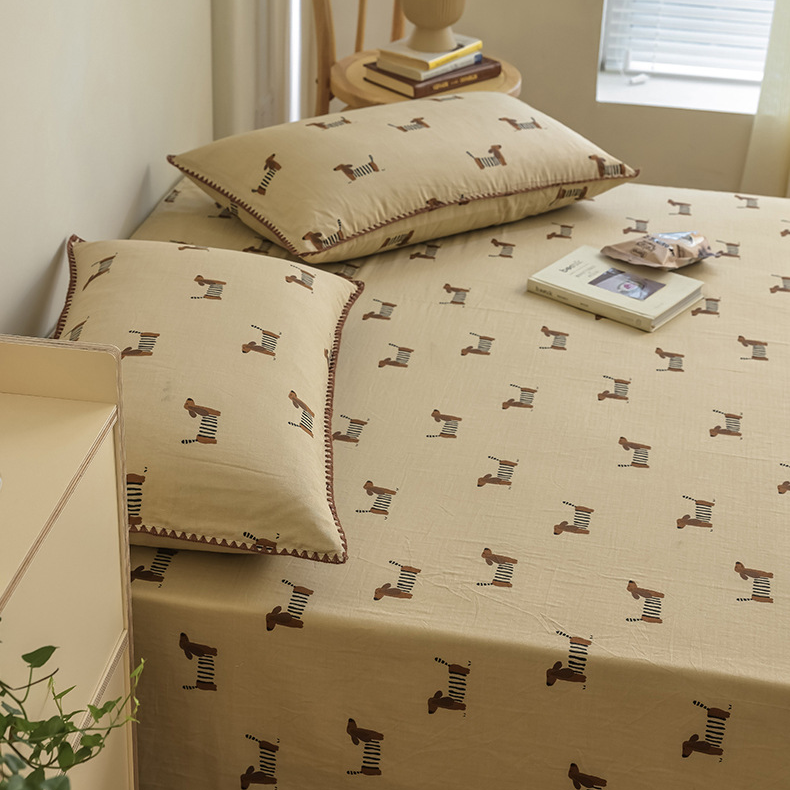 Dachshund Double Layers Cotton Gauze Coverlet