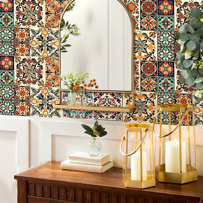 Moroccan Waterproof PVC Wall Tile Stickers