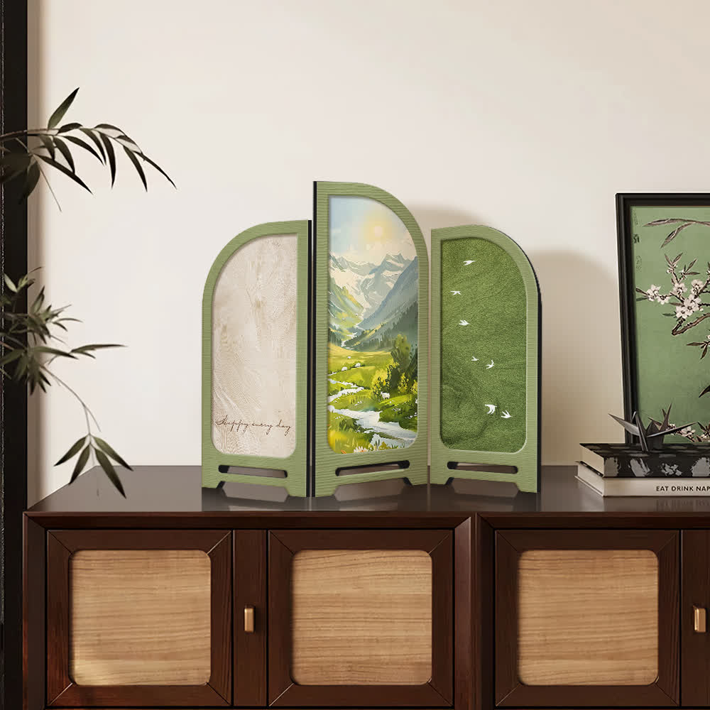 Pastoral Landscape Foldable Desktop Ornament
