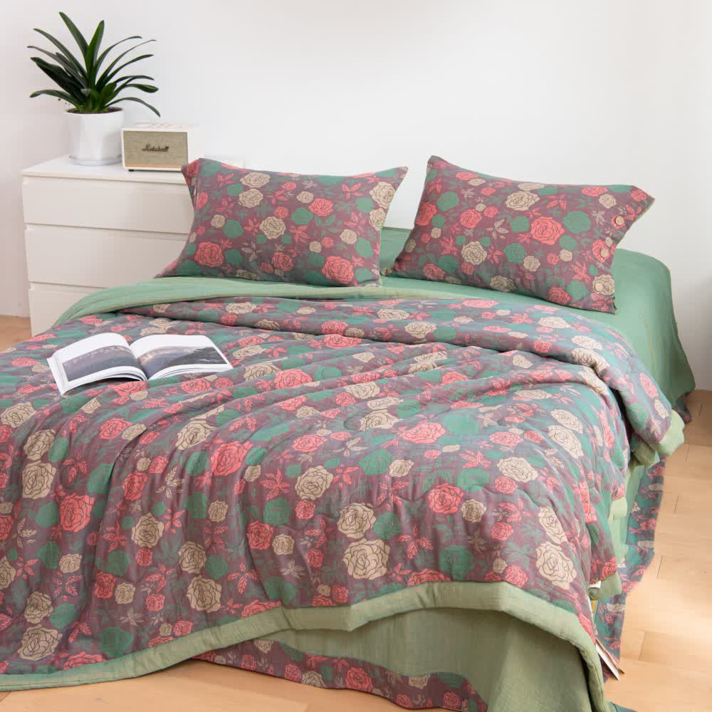Vintage Rose Comfy Cotton Gauze Bedding