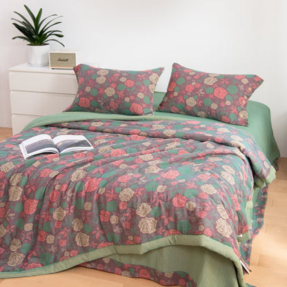 Vintage Rose Comfy Cotton Gauze Bedding