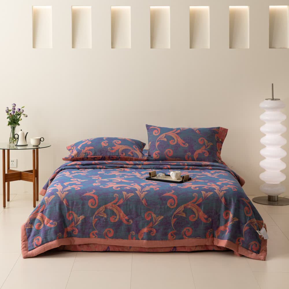Breathable Cotton Gauze Retro Comfy Bedding