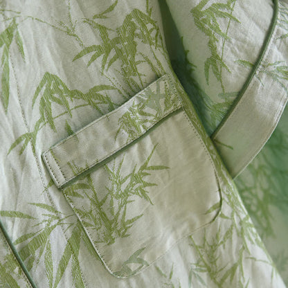 Rural Bamboo Cardigan Pure Cotton Pajama Set