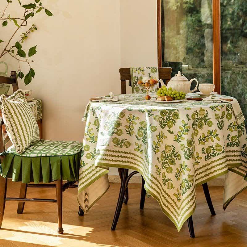 Waterproof Refresh Floral Soft Tablecloth
