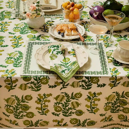 Waterproof Refresh Floral Soft Tablecloth
