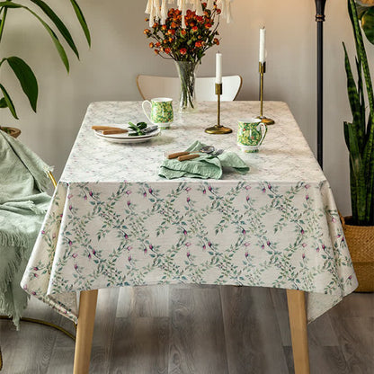 Pastoral Style Waterproof Soft Tablecloth