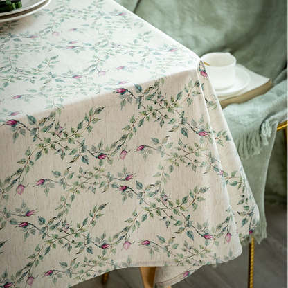 Pastoral Style Waterproof Soft Tablecloth