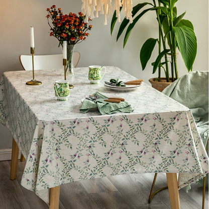 Pastoral Style Waterproof Soft Tablecloth