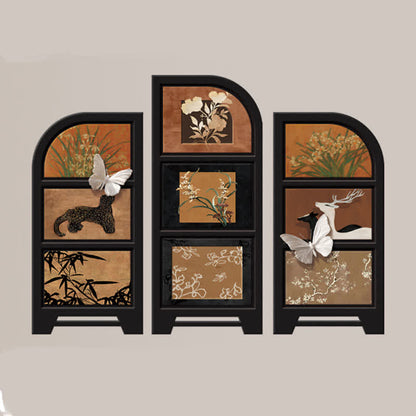 Rural Retro Foldable Screen Desktop Ornament