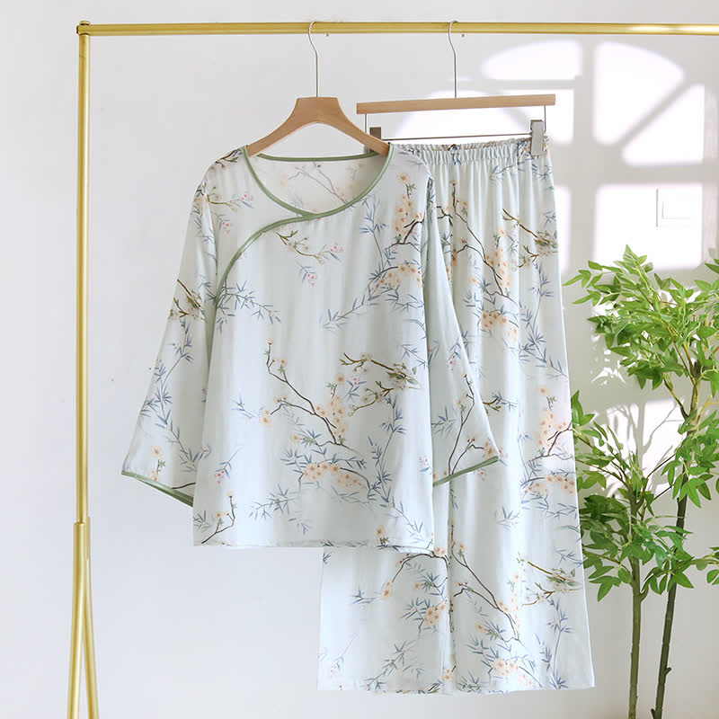 Double Layer Gauze Rural Comfy Nightwear