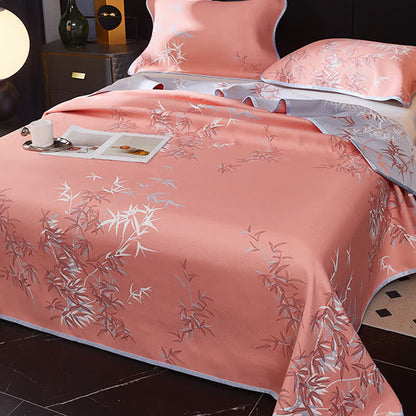 Cooling Reversible Rural Bamboo Coverlet