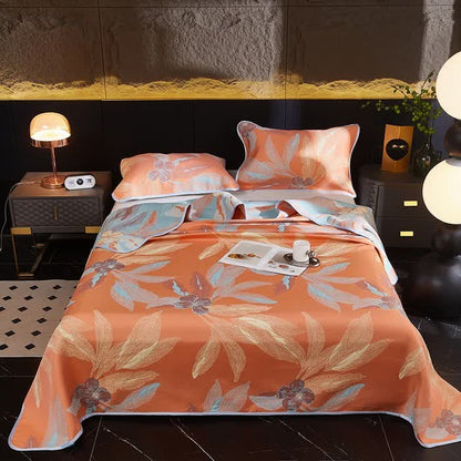 Jacquard Leaf Reversible Breathable Coverlet