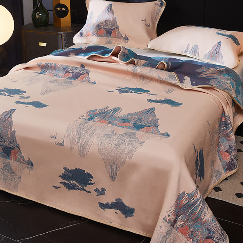 Jacquard Vintage Cooling Soft Reversible Coverlet