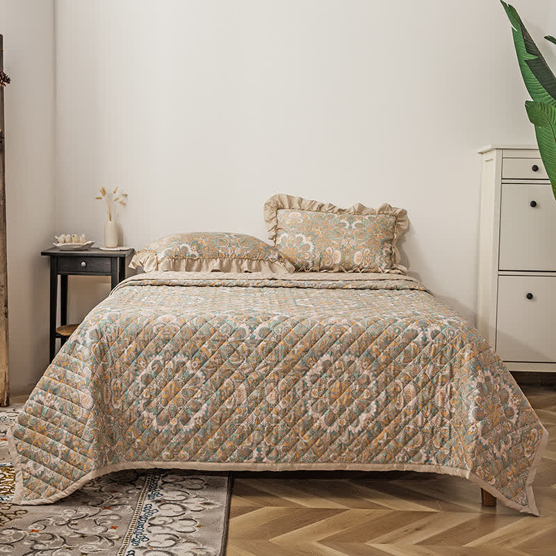 Vintage Lyocell Fiber Soft Quilted Bedding