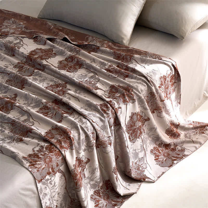 Lyocell Fiber Breathable Floral Soft Quilt