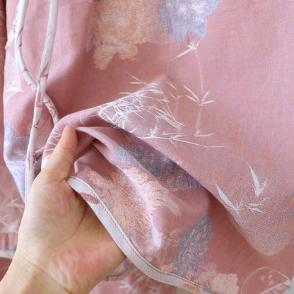 Vintage Floral Bamboo Cotton Pajama Set