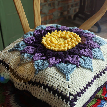 Pastoral Handmade Crochet Decorative Pillowcase