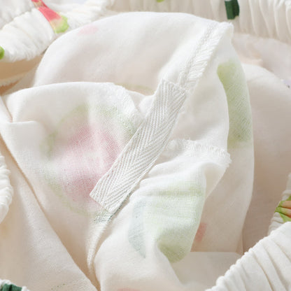 Guava Print Cotton Gauze Loungewear Set