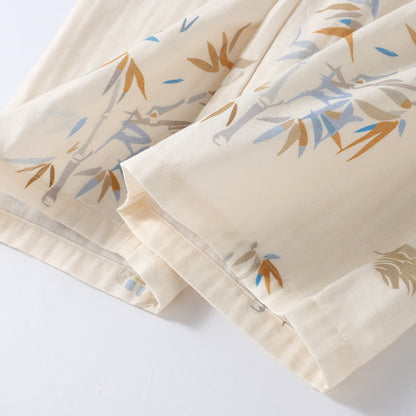 Bamboo Cotton Gauze Long Sleeve Loungewear Set