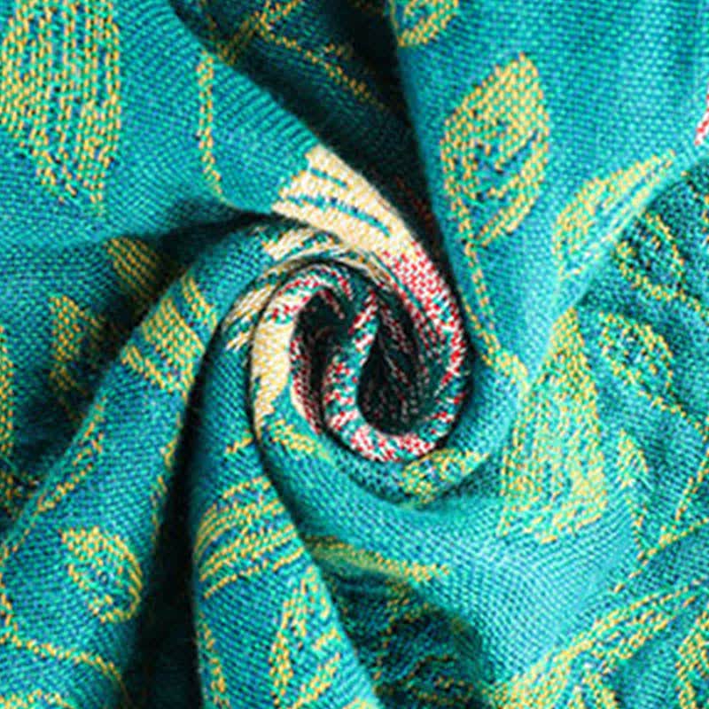 Flower Tassel Cotton Gauze Reversible Quilt