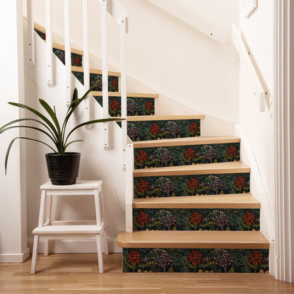 Retro Peel and Stick Waterproof Stair Risers Stickers