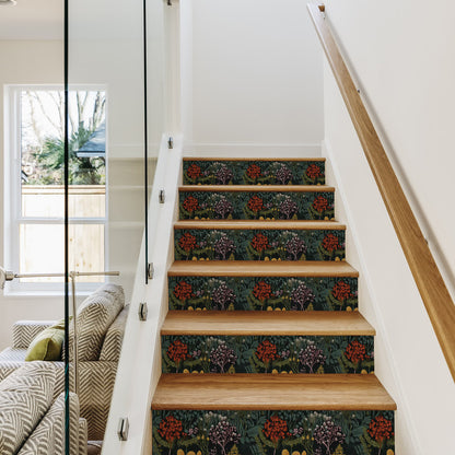 Retro Peel and Stick Waterproof Stair Risers Stickers