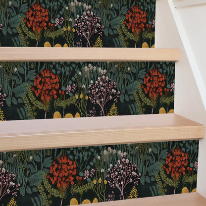 Retro Peel and Stick Waterproof Stair Risers Stickers