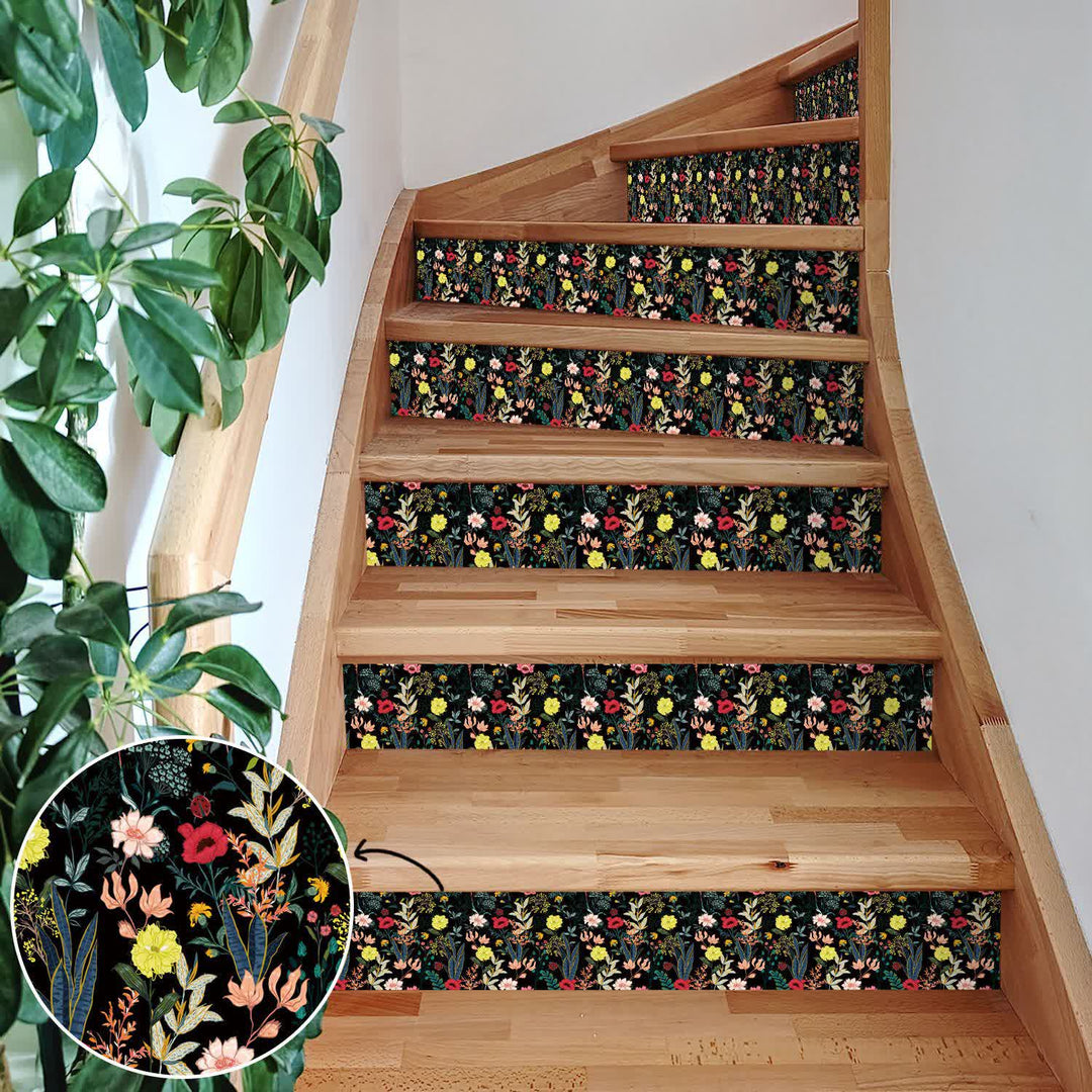 Pastoral Removable Waterproof Stair Risers Stickers