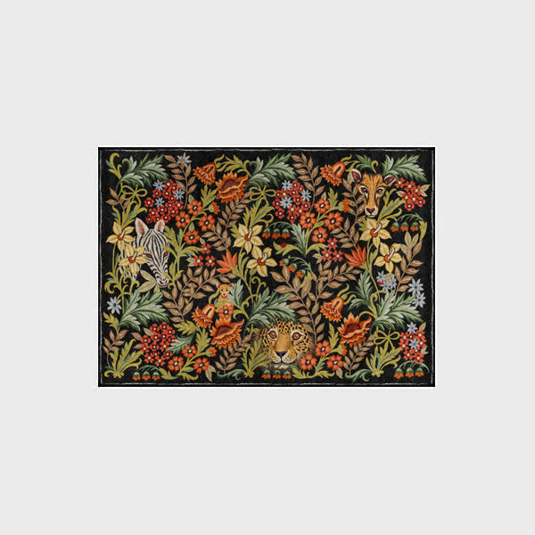 Tropical Jungle Washable Anti-slip Indoor Outdoor Rug