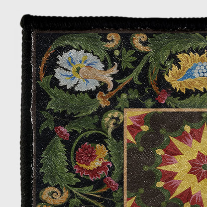 Floral Water Resistant Washable Anti-slip Area Rug