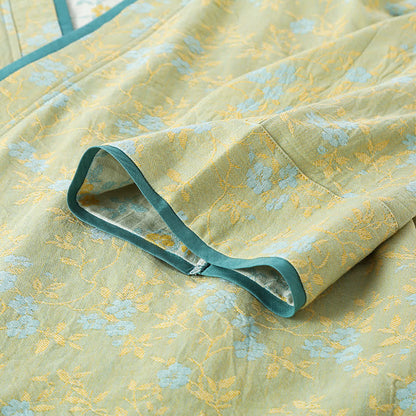 Vintage Cotton Gauze Loose Tie Loungewear Set