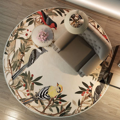 Round-shaped Rural Anti-slip Indoor Outdoor Rug