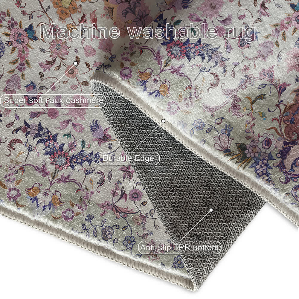 Persian Ethnic Style Anti-slip Decorative Area Rug