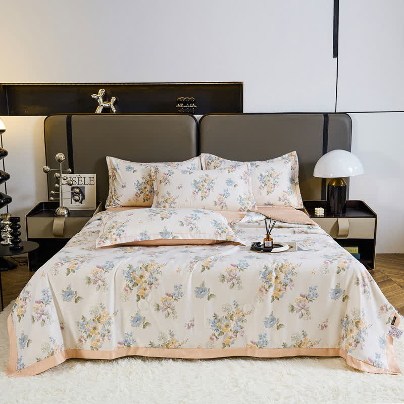 Country Style Floral Soft Summer Quilt Bedding