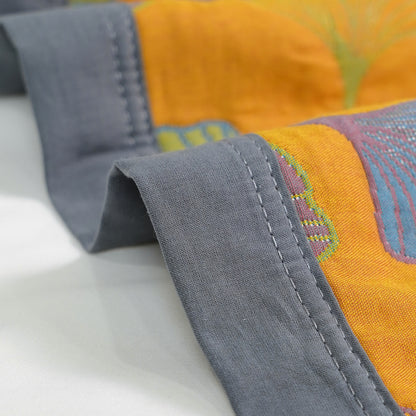 Ginkgo Leaf Cotton Reversible Quilt - image 10