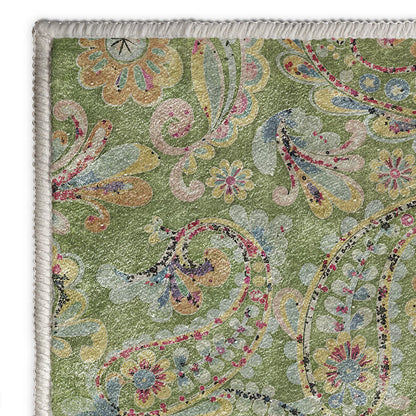 Ethnic Paisley Anti-slip Indoor Outdoor Rug