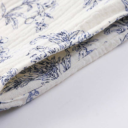 Country Style Padded Tie Nightgown with Pocket - image 8