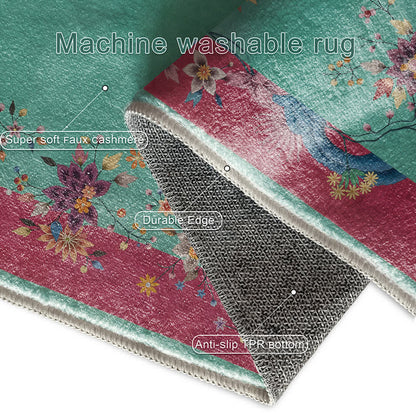 Elegant Floral Soft Anti-slip Area Rug