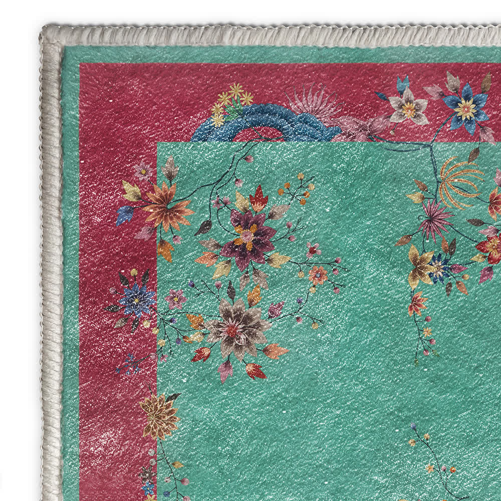 Elegant Floral Soft Anti-slip Area Rug