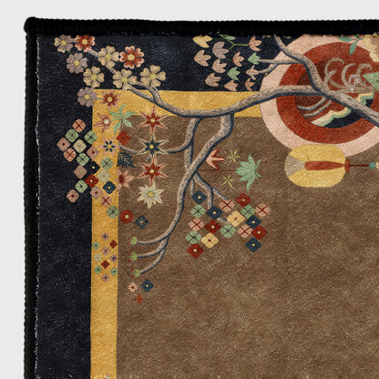 Retro Floral Soft Anti-slip Foldable Area Rug