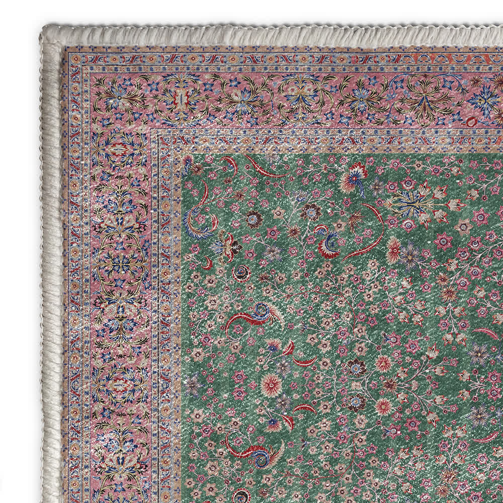 Vintage Flower Soft Foldable Area Rug