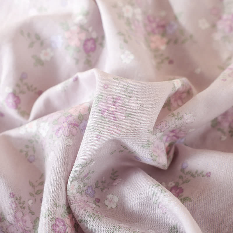 Floral Cotton Gauze Nightgown Home Wear